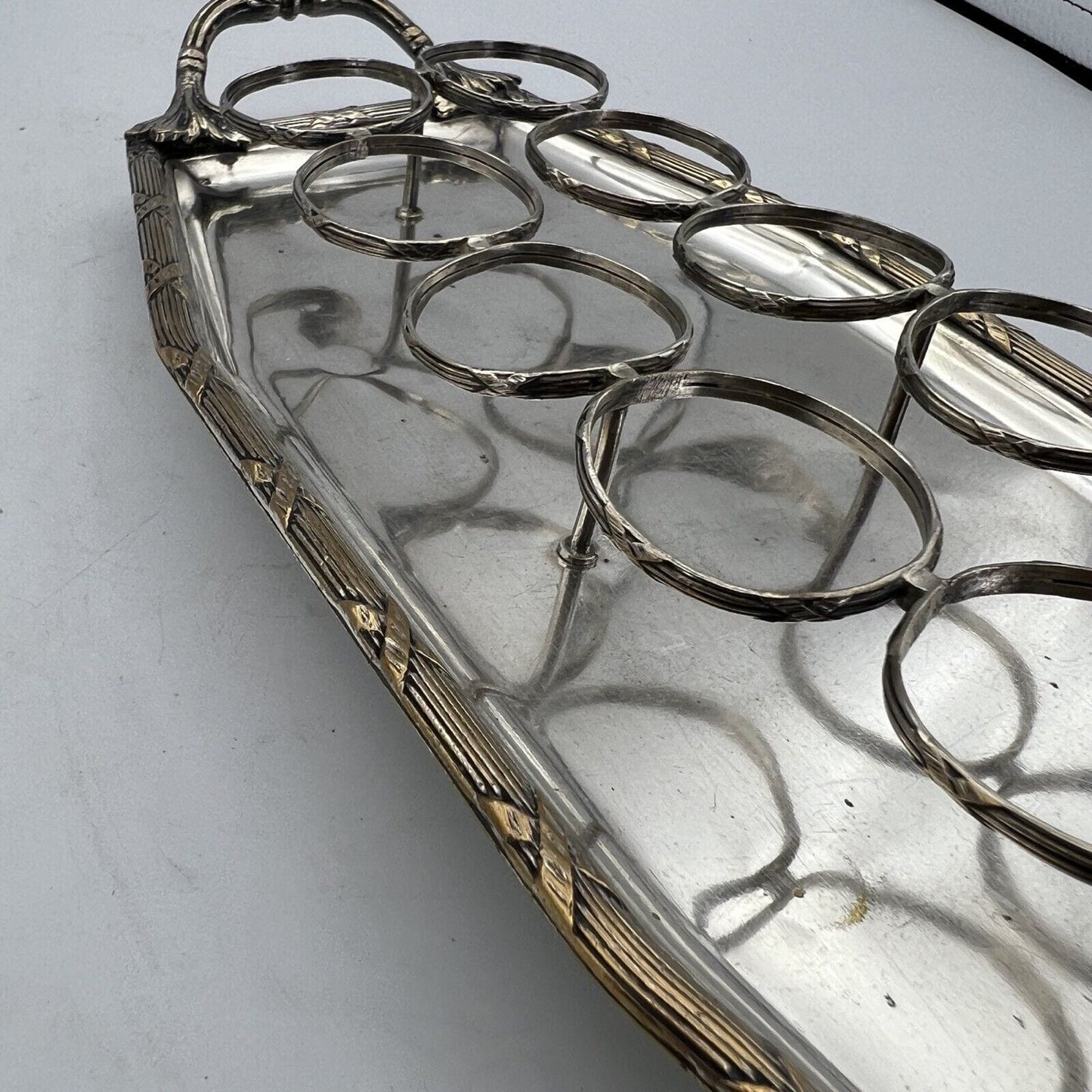 Servizio di Bicchieri da per liquore vintage argento silver plated bicchierini Categoria  Sheffield & Argento