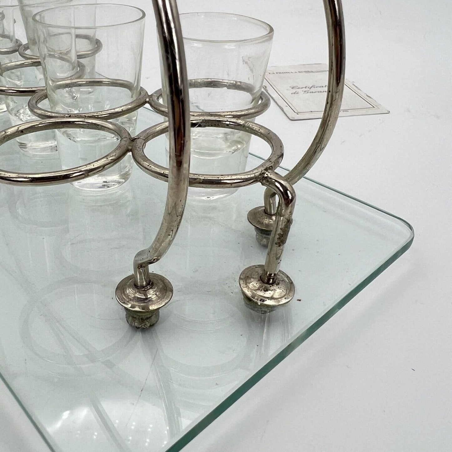 Servizio di bicchierini vintage in vetro da per liquore set bicchieri Rosolio 60 Categoria Vetri e Cristalli