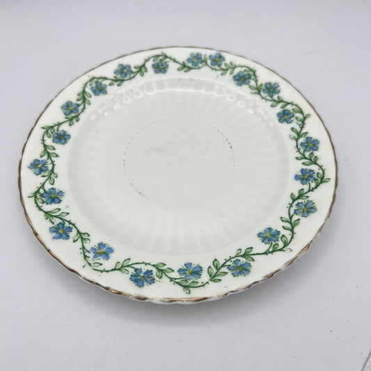 Set 3 piattini per tazza da tè the antico Inglese in porcellana epoca 900 fiori Categoria Piatti e Piattini