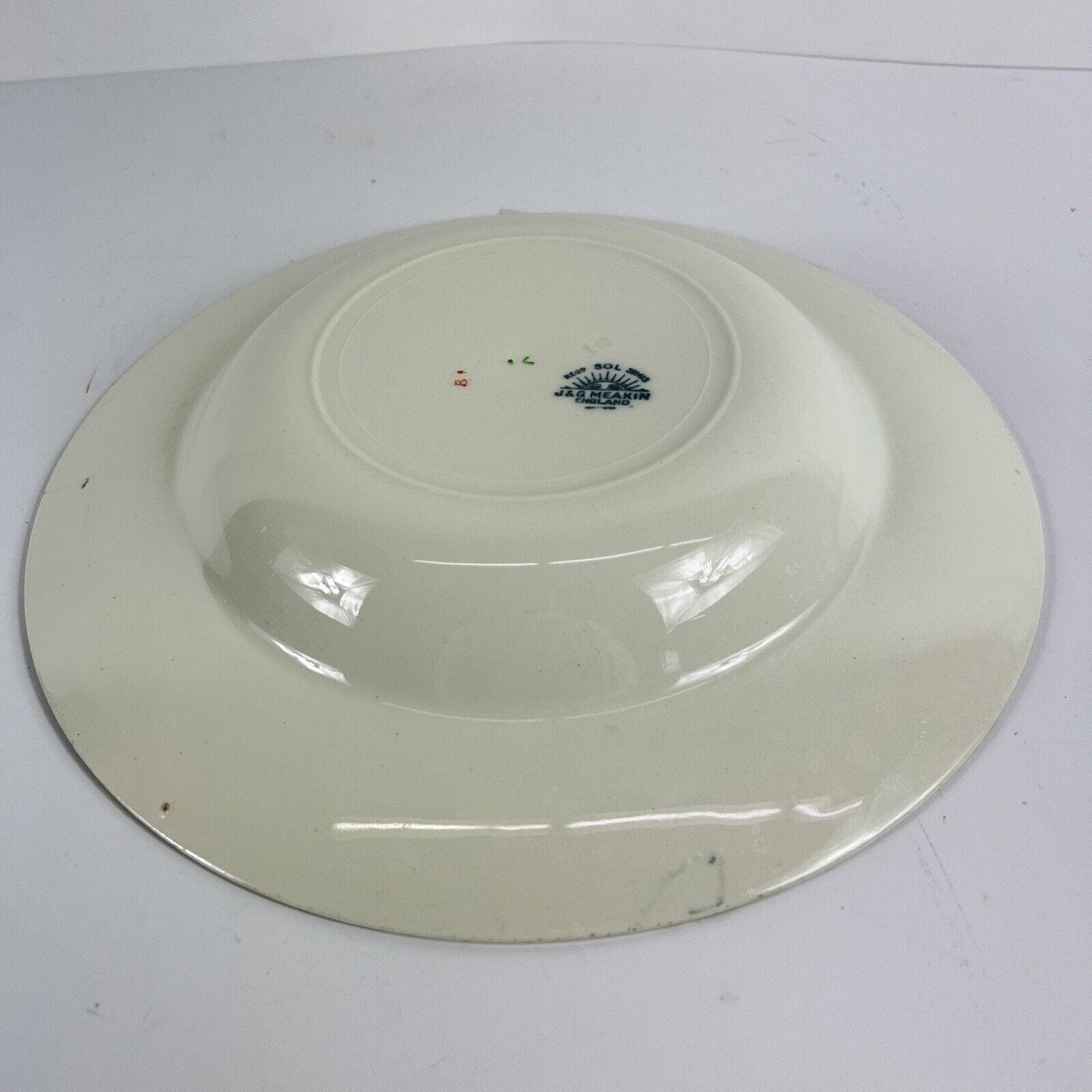 Set 6 Piatti fondi inglese in ceramica d'epoca stile art Decò Narcisi '20 Categoria Piatti e Piattini