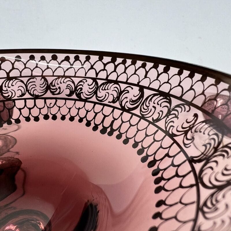 Set Bicchieri Coppe Champagne in vetro di murano soffiato argento Calici liberty Categoria Vetri e Cristalli