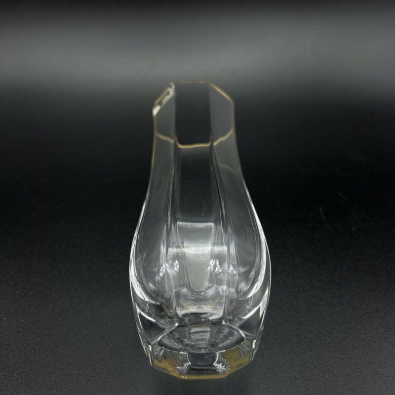 Set Bicchieri vintage in cristallo ottagonali profilo oro per long drink anni 70 Categoria Vetri e Cristalli