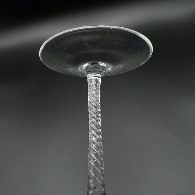 Set Bicchieri vintage in vetro da Vino per aperitivo a calice Anni 70 Rosso Oro Categoria Vetri e Cristalli