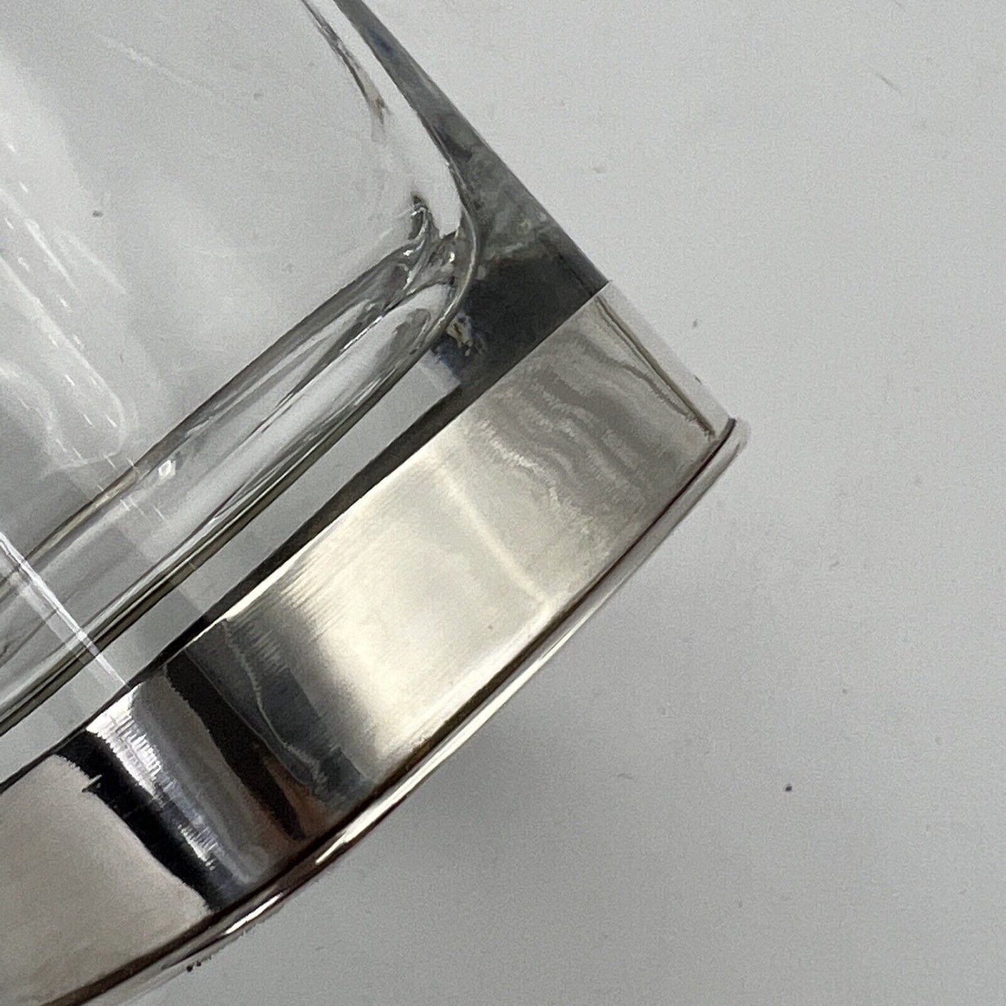 Set Bicchieri vintage servizio in cristallo Argento 800 per Cocktail Long Drink Categoria Vetri e Cristalli