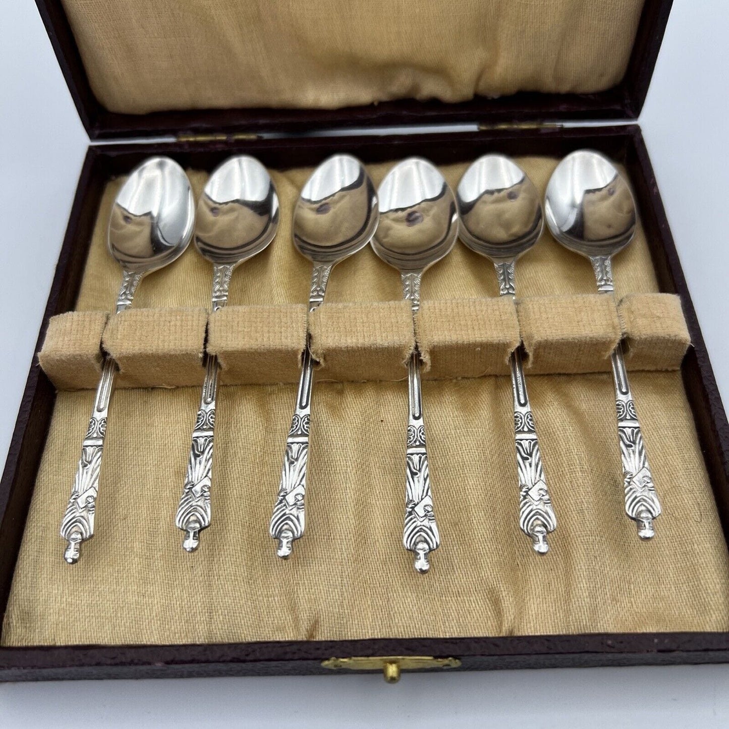 Set Cucchiaini antichi 900 argento placcato silver plated Apostoli EPNS te caffe Categoria Sheffield & Argento