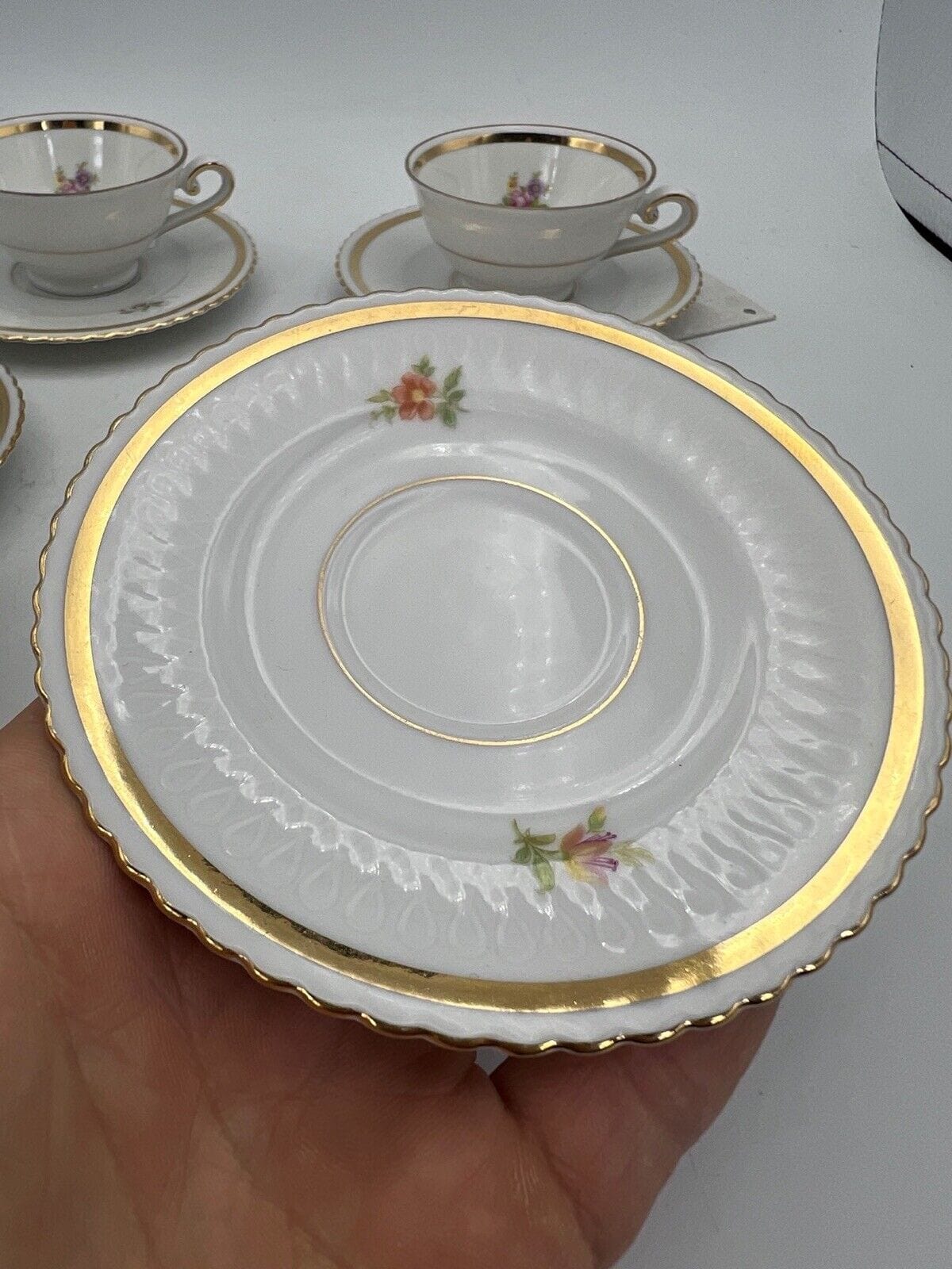Set da 4 caffe antico Bavaria in porcellana Seltmann Elisabeth Tazzine anni 50 Categoria Servizio tazze - Tazze