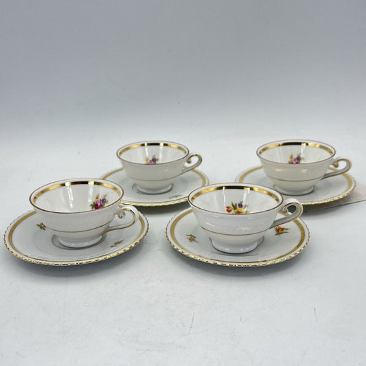 Set da 4 caffe antico Bavaria in porcellana Seltmann Elisabeth Tazzine anni 50 Categoria Servizio tazze - Tazze
