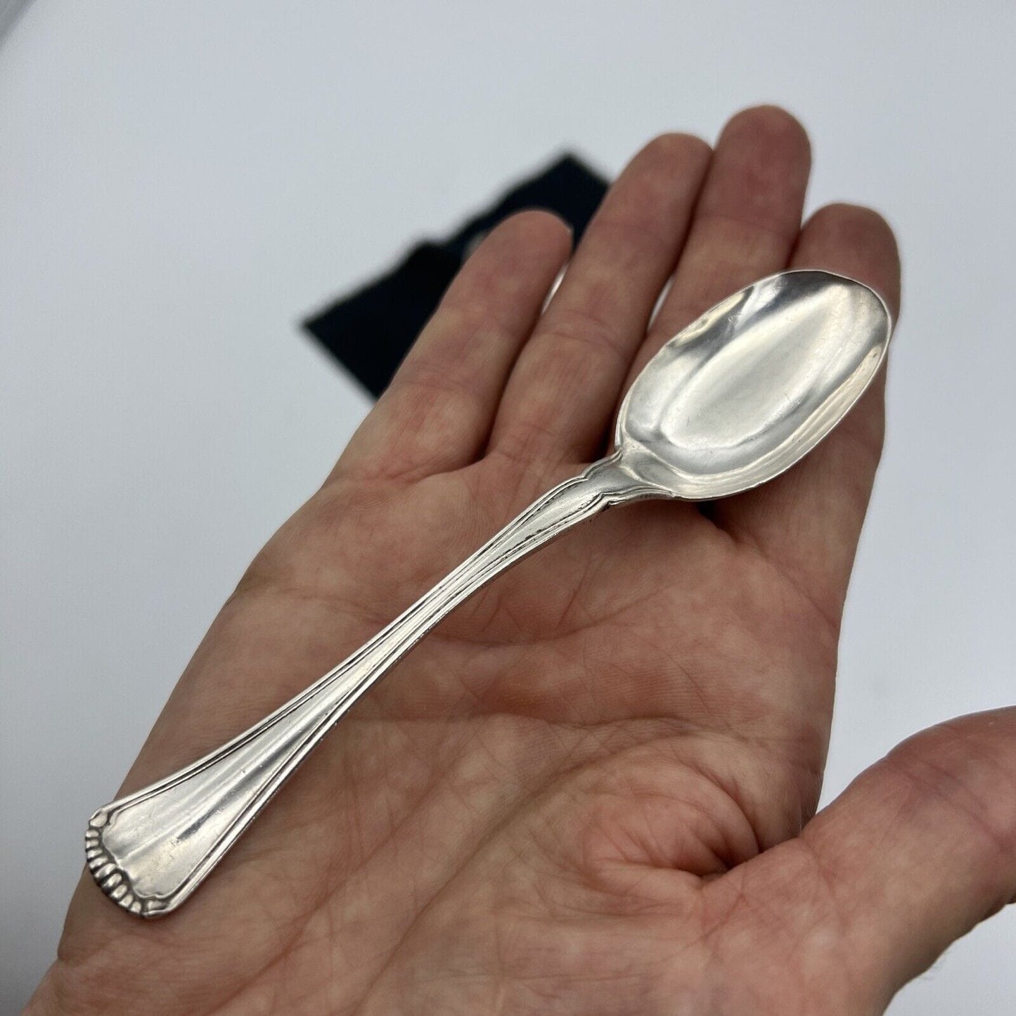 Set di 2 cucchiaini cucchiai da the in Argento 800 anni '40 '50 Calegaro Luigi Categoria Sheffield & Argento