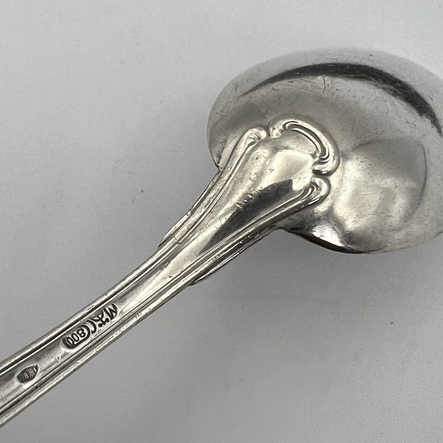 Set di 2 cucchiaini cucchiai in Argento 800 Antichi anni '30 '40 Clementi Mantel Categoria Sheffield & Argento