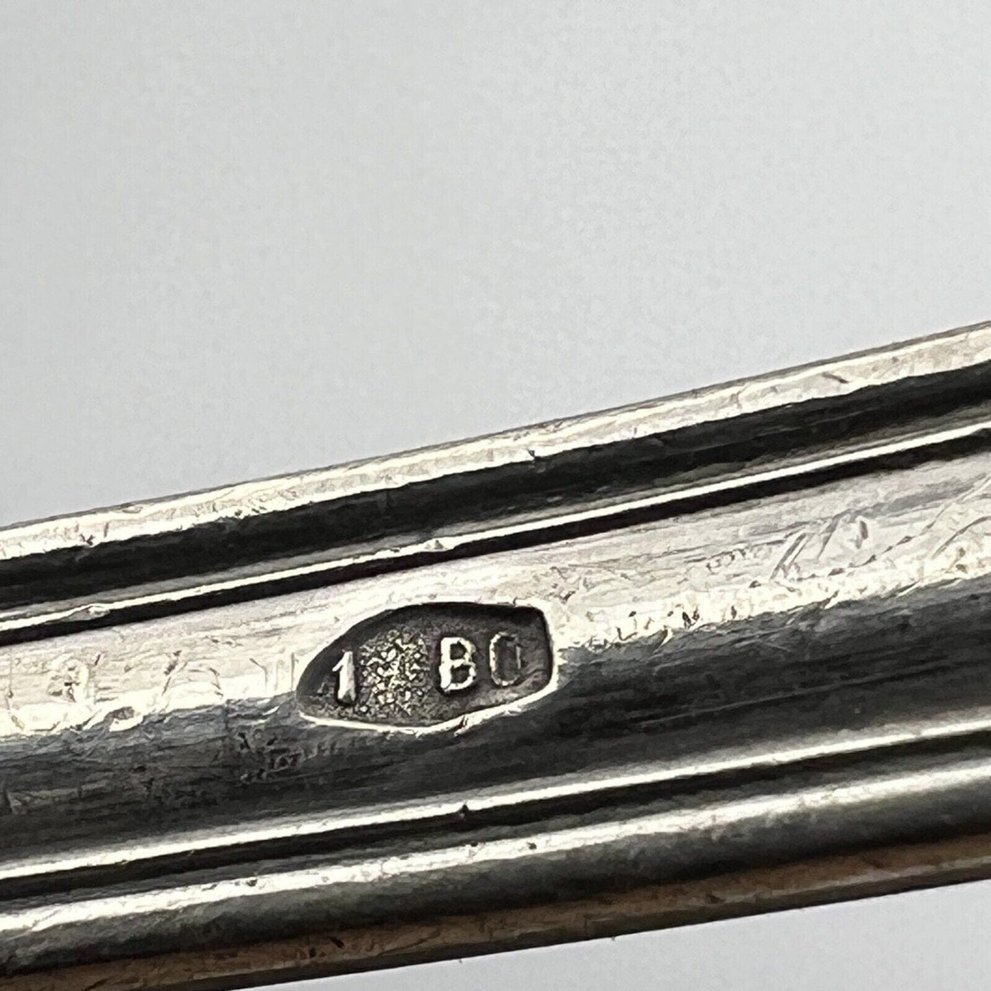 Set di 2 cucchiaini cucchiai in Argento 800 Antichi anni '30 '40 Clementi Mantel Categoria Sheffield & Argento