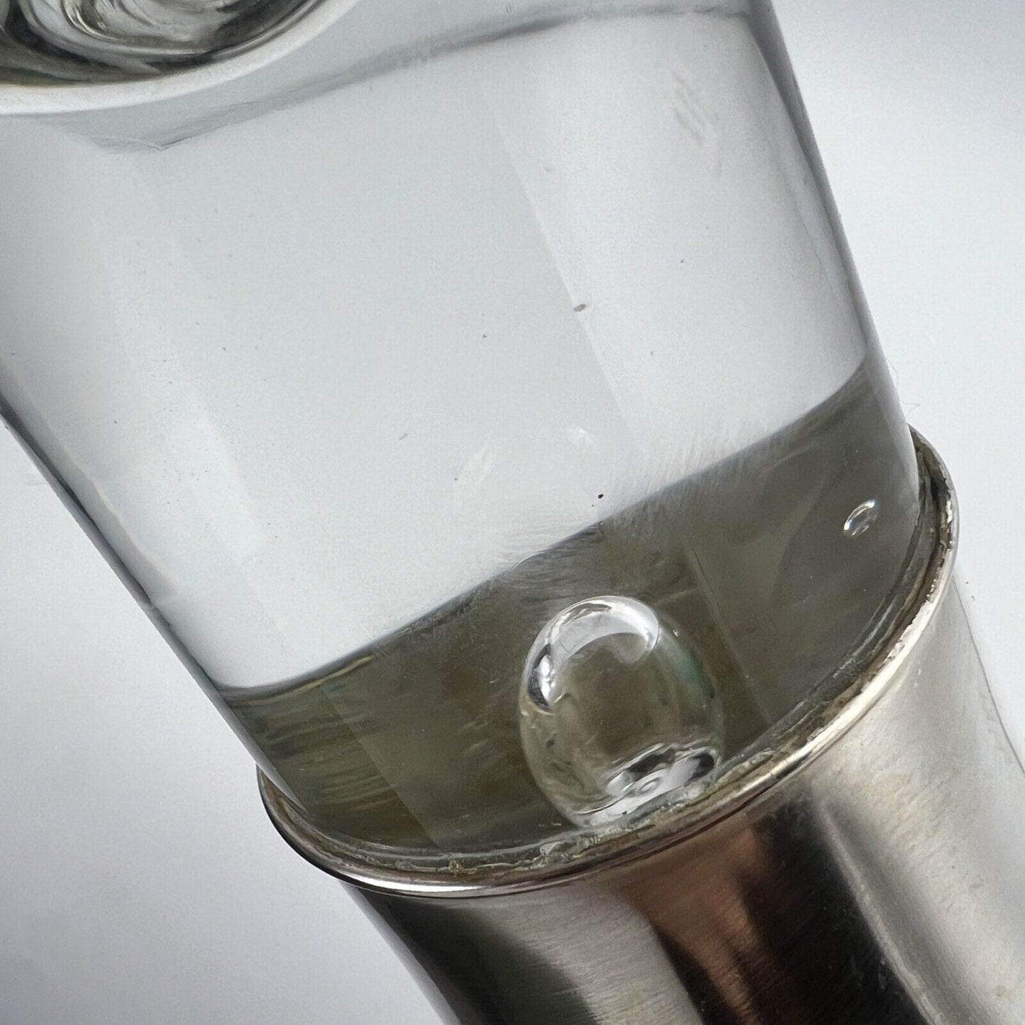 Set di 6 bicchieri da cognac brandy whisky in cristallo e argento 800 anni 50 60 Categoria Vetri e Cristalli