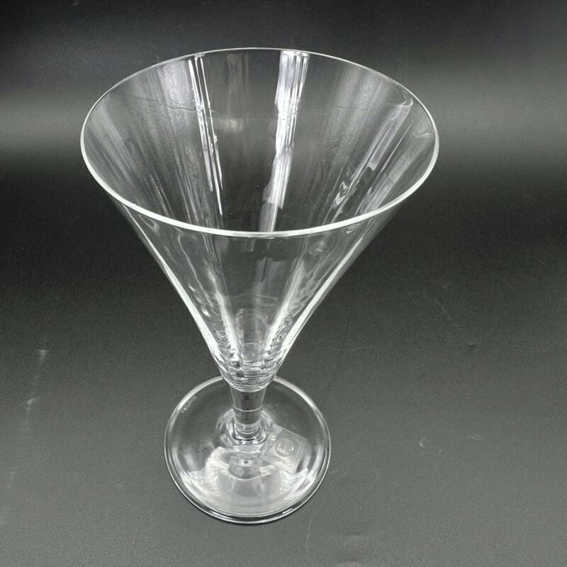 Set di 6 Bicchieri vintage a calice in cristallo Rogaska in stile deco anni 70 Categoria Vetri e Cristalli