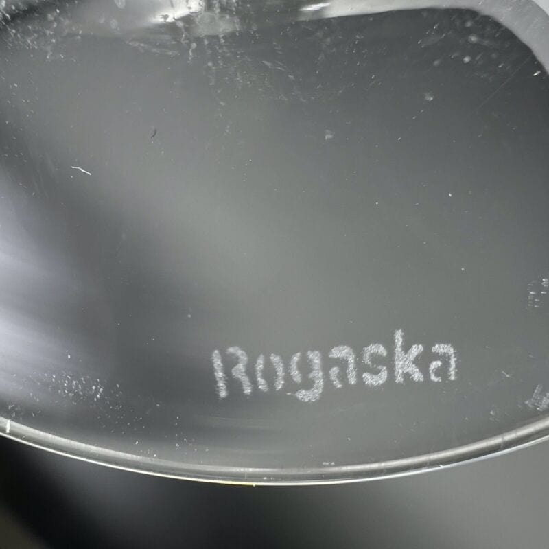 Set di 6 Bicchieri vintage a calice in cristallo Rogaska in stile deco anni 70 Categoria Vetri e Cristalli