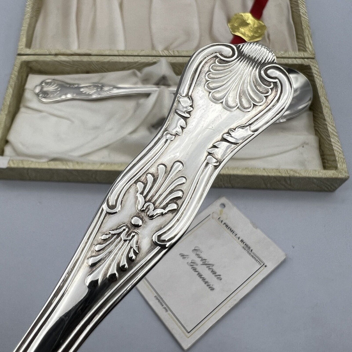Set di Antiche Posate in argento sheffield cucchiaio forchetta da insalata '40 Categoria Sheffield & Argento