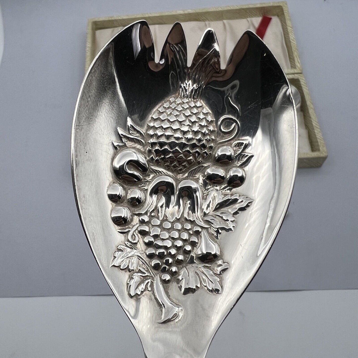 Set di Antiche Posate in argento sheffield cucchiaio forchetta da insalata '40 Categoria Sheffield & Argento