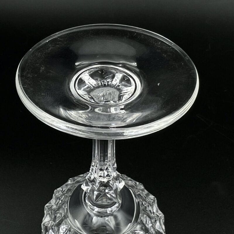 Set di bicchieri a calice in cristallo anni '70 vintage per vino spumante vetro Categoria Vetri e Cristalli