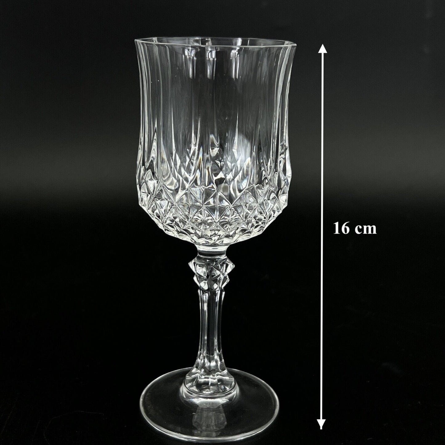 Set di bicchieri a calice in cristallo anni '70 vintage per vino spumante vetro Categoria Vetri e Cristalli