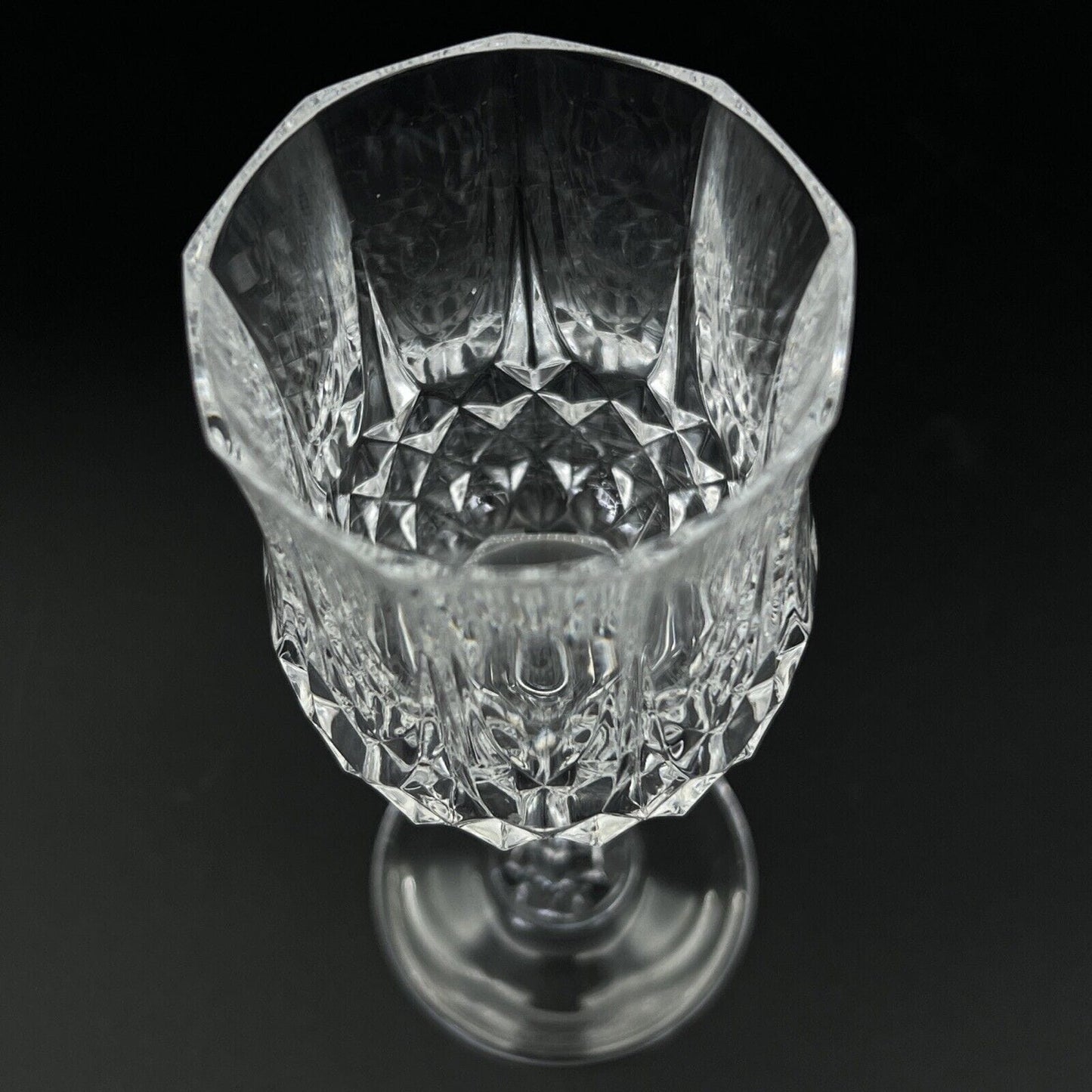 Set di bicchieri a calice in cristallo anni '70 vintage per vino spumante vetro Categoria Vetri e Cristalli