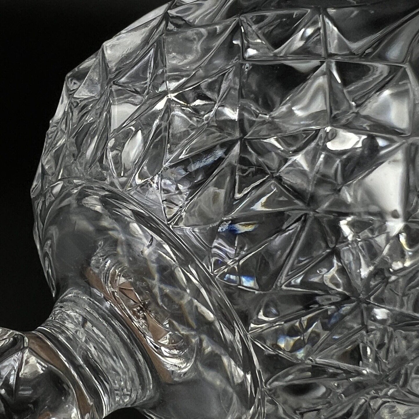 Set di bicchieri a calice in cristallo anni '70 vintage per vino spumante vetro Categoria Vetri e Cristalli