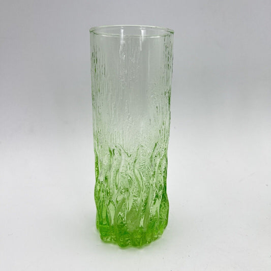 Set di Bicchieri Alti vintage anni 70 in vetro Verde da per Bibita Cocktail Categoria Vetri e Cristalli