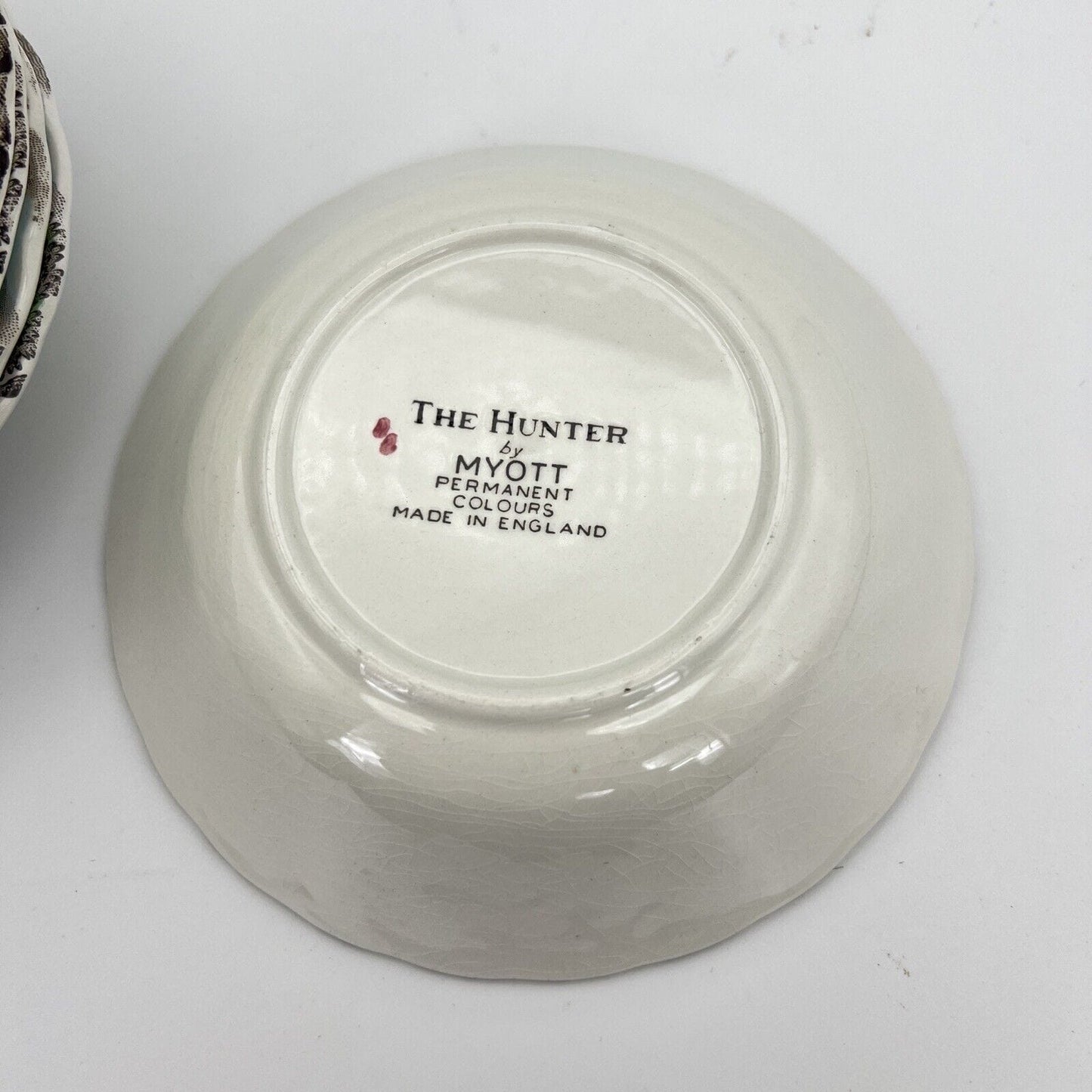 Set di ciotoline Piattini inglesi in ceramica IL CACCIATORE Caccia d'epoca 900 Categoria Centrotavola e Ciotole