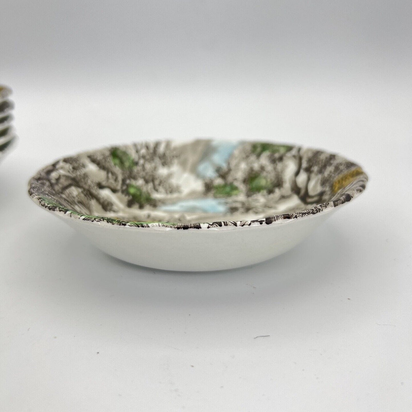 Set di ciotoline Piattini inglesi in ceramica IL CACCIATORE Caccia d'epoca 900 Categoria Centrotavola e Ciotole