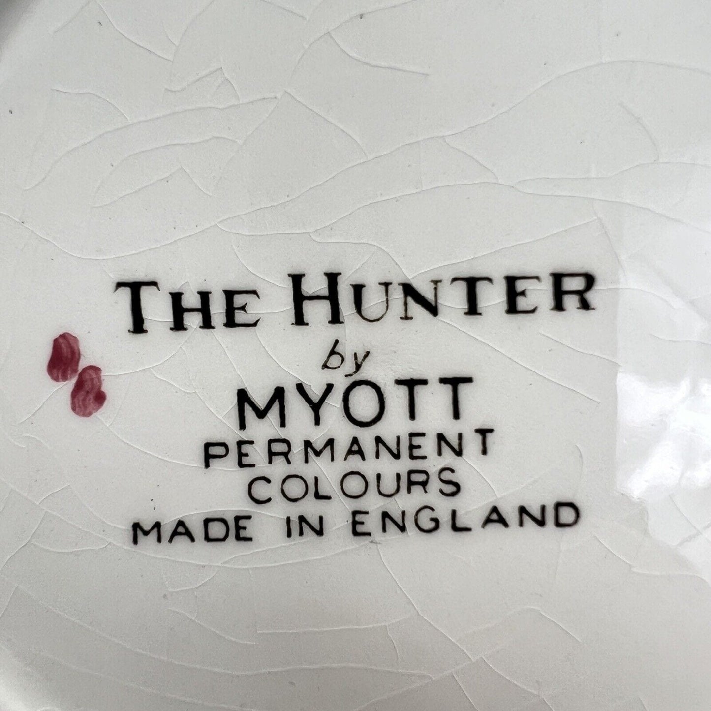 Set di ciotoline Piattini inglesi in ceramica IL CACCIATORE Caccia d'epoca 900 Categoria Centrotavola e Ciotole