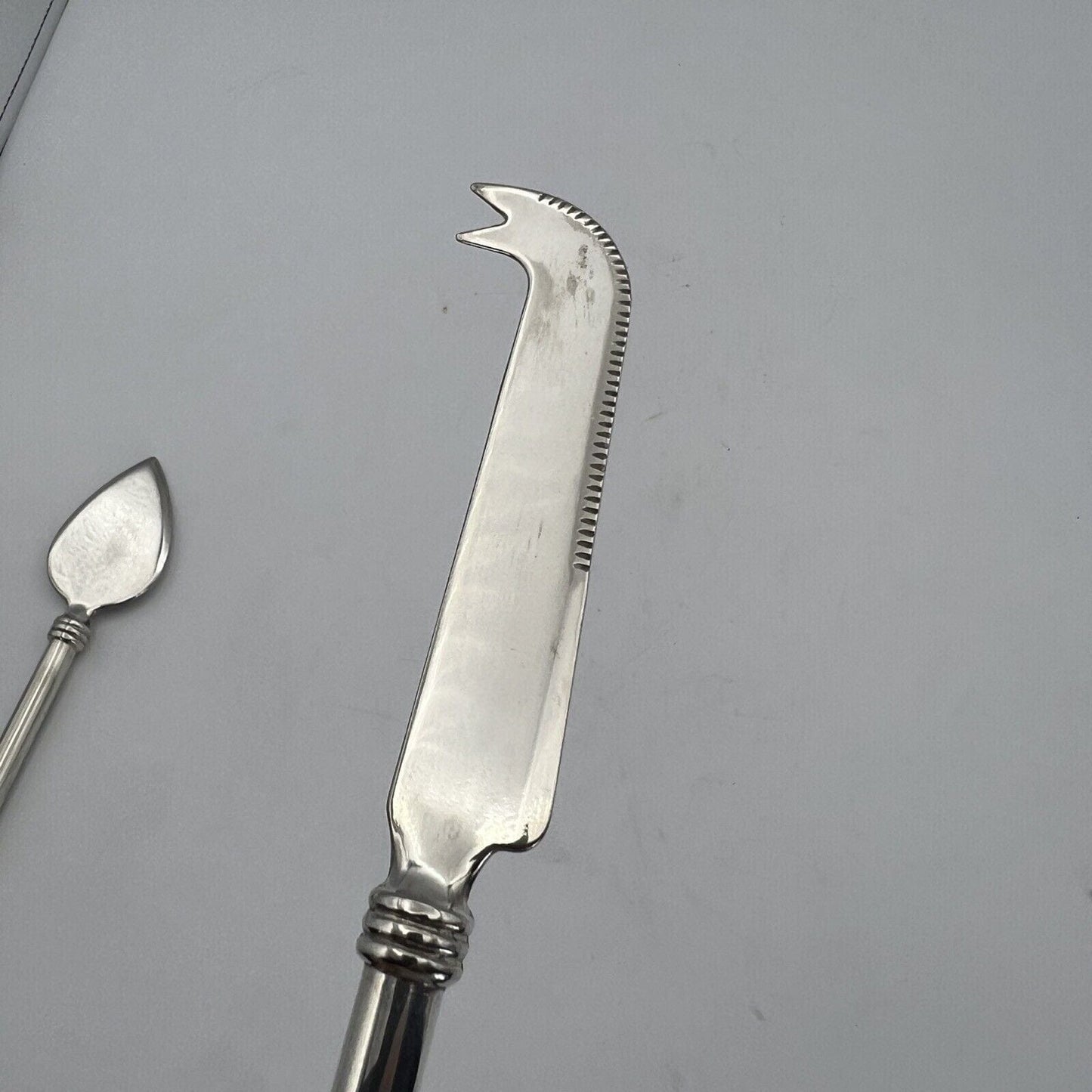 Set di Posate da per formaggio in argento silver plated Coltello Paletta anni 70 Categoria Sheffield & Argento