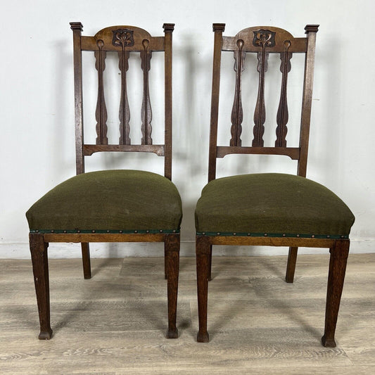 Set di quattro sedie d'epoca in legno antiche stile art nouveau Inglesi anni 30 Categoria  Sedie