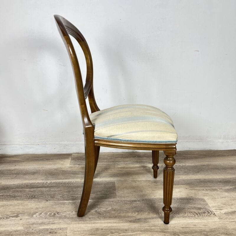 Set di sei Sedie antiche per sala da pranzo inglesi in stile 800 vittoriano Noce Categoria Sedie