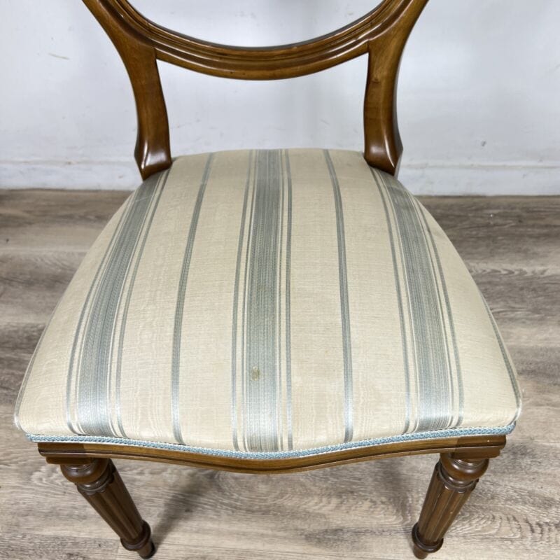 Set di sei Sedie antiche per sala da pranzo inglesi in stile 800 vittoriano Noce Categoria Sedie