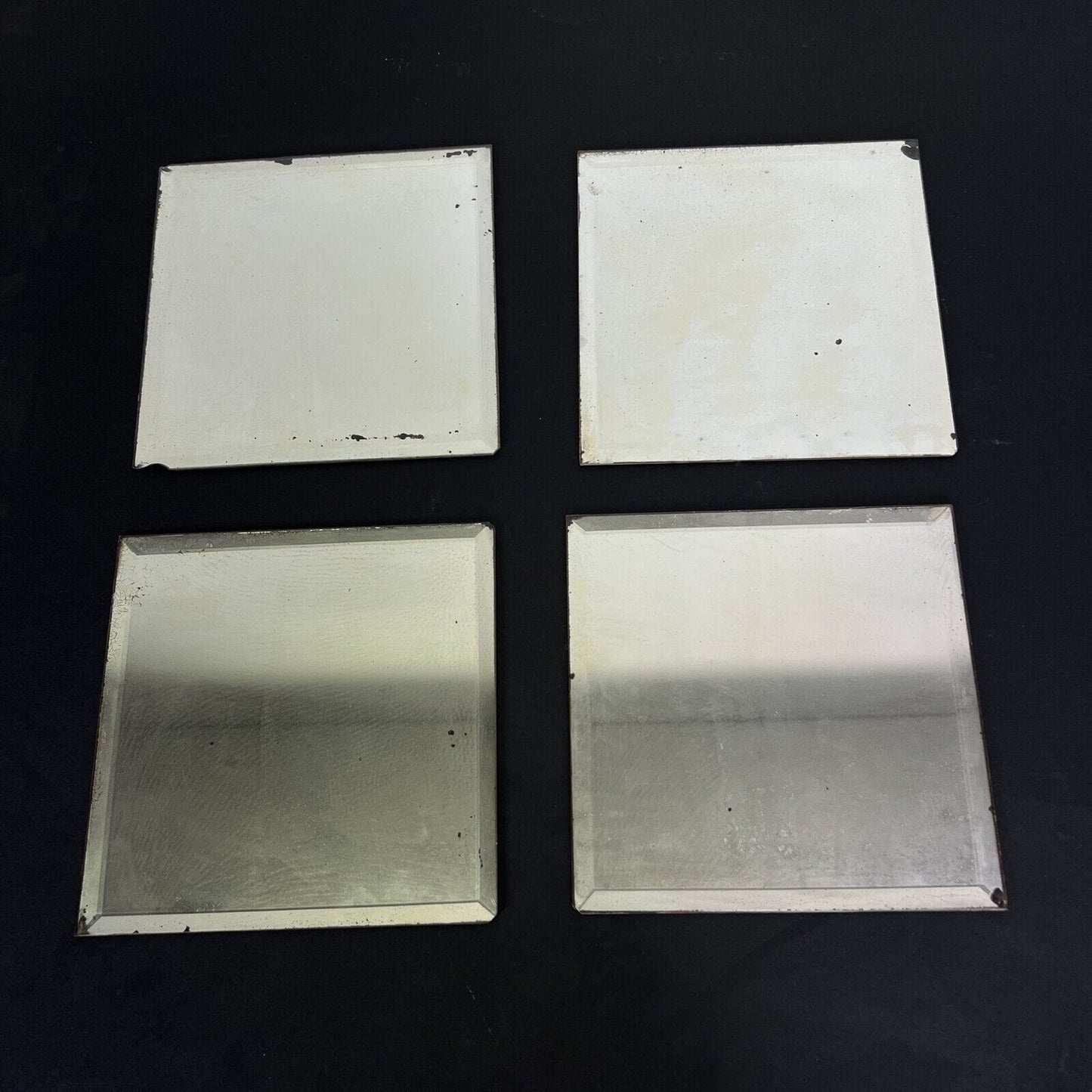 Set Piastrelle a Specchio antiche Specchi Liberty quadrati piccoli Composizione Categoria Specchi e Cornici