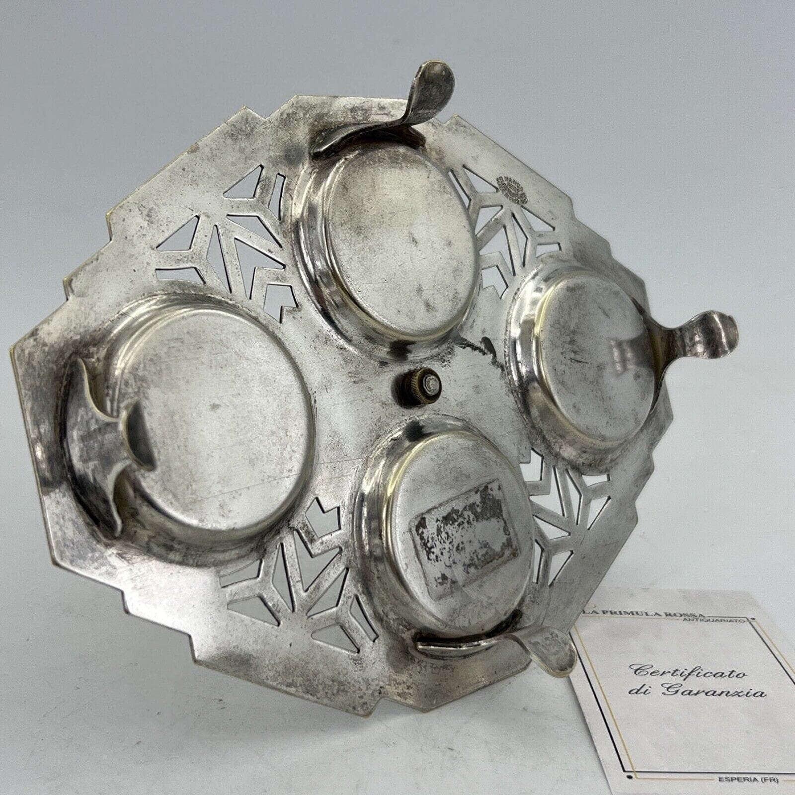 Set Porta uova uovo antico in argento sheffield silver plate inglese egg Cruet Categoria  Sheffield & Argento