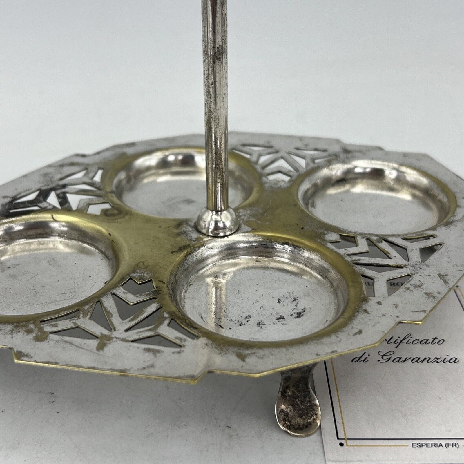 Set Porta uova uovo antico in argento sheffield silver plate inglese egg Cruet Categoria  Sheffield & Argento