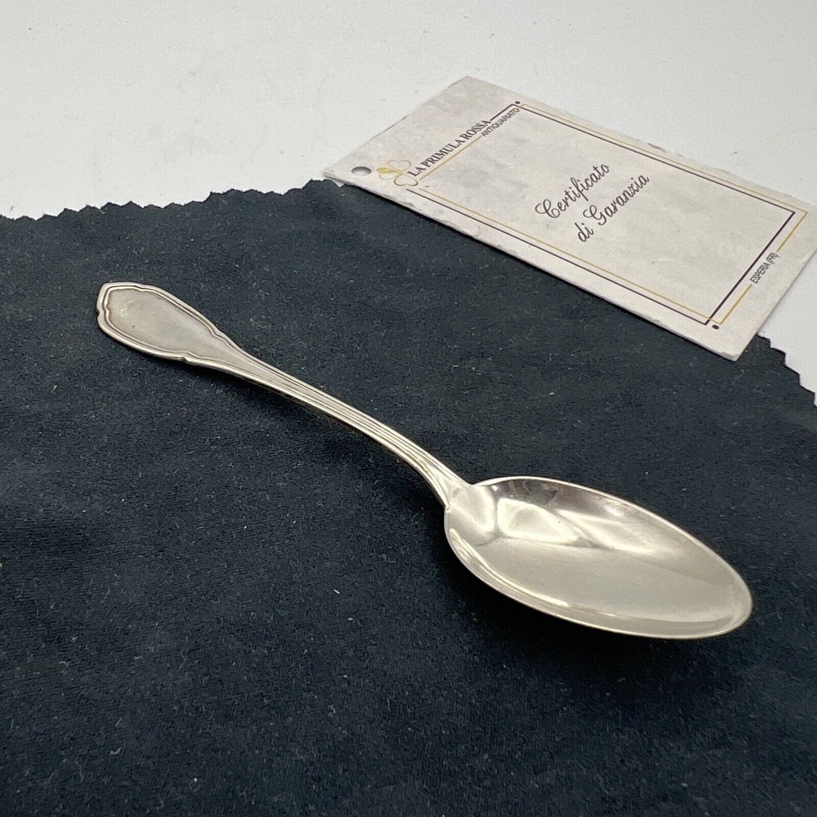 Set servizio di 4 cucchiaini cucchiai in Argento 800 Antichi anni '50 '60 caffè Categoria  Sheffield & Argento