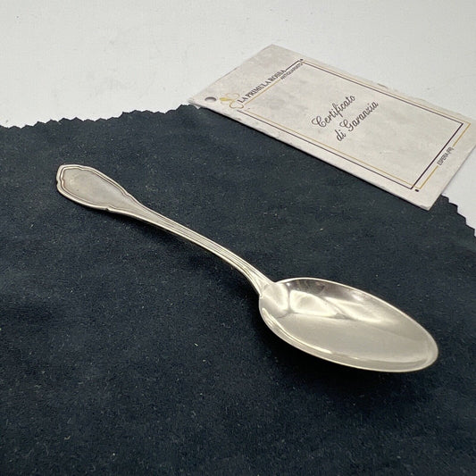 Set servizio di 4 cucchiaini cucchiai in Argento 800 Antichi anni '50 '60 caffè Categoria  Sheffield & Argento