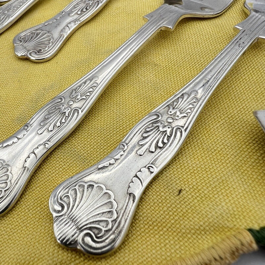 Set servizio di forchettine dolce in Argento silver plated Sheffield Stile 800 Categoria  Sheffield & Argento