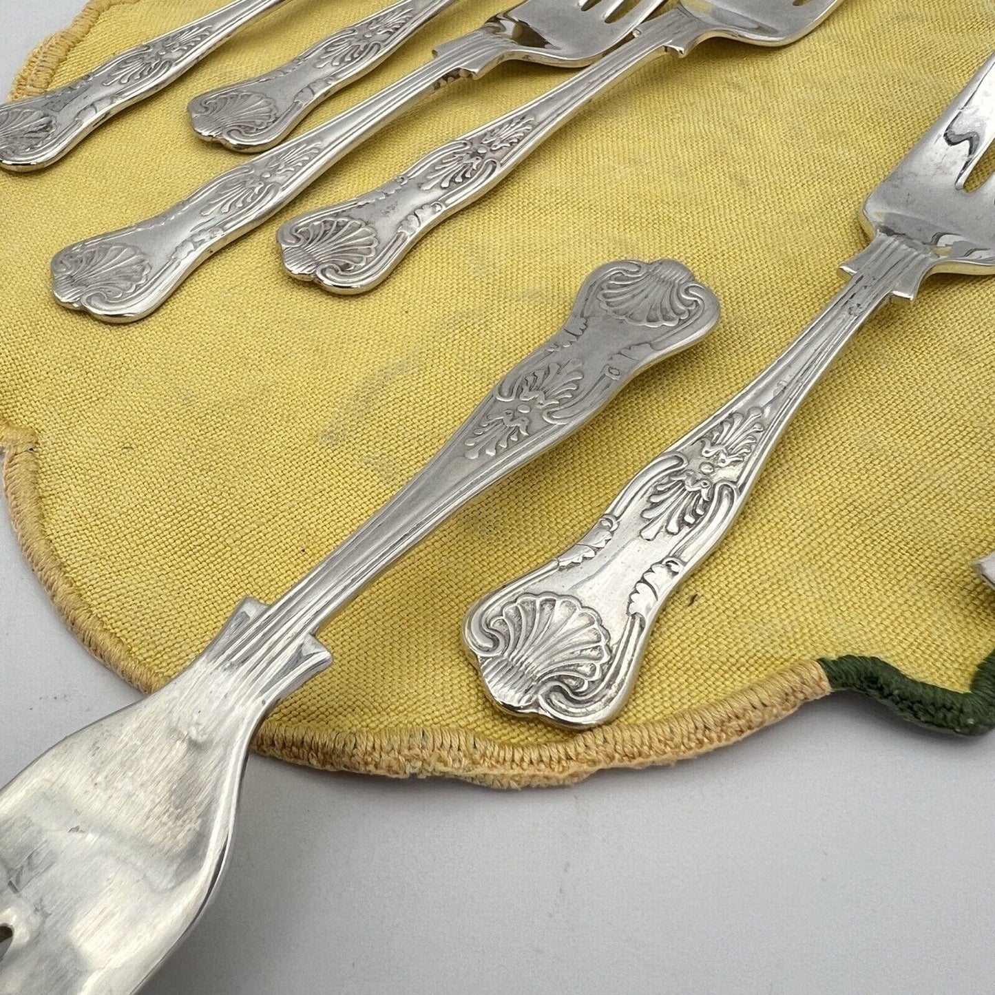 Set servizio di forchettine dolce in Argento silver plated Sheffield Stile 800 Categoria  Sheffield & Argento