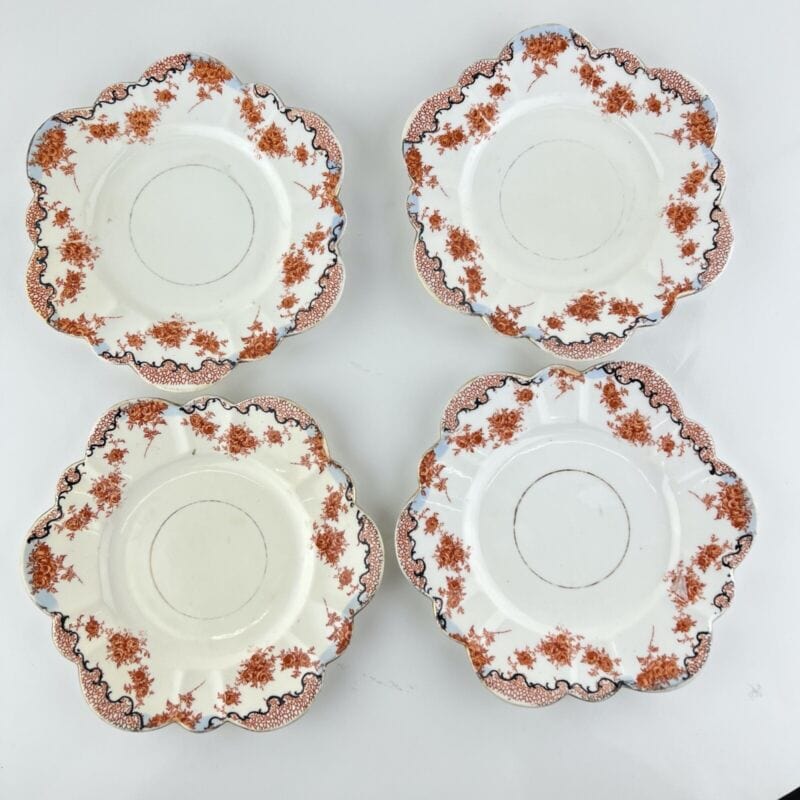 Set servizio di piatti piattini dolce antichi inglesi in porcellana a margherita Categoria Piatti e Piattini