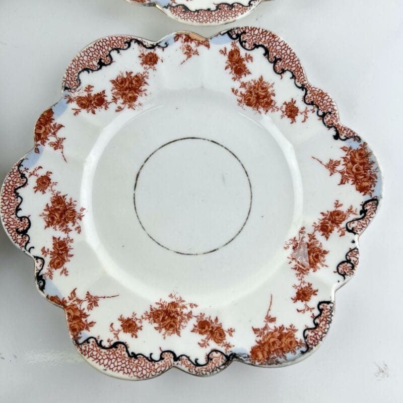 Set servizio di piatti piattini dolce antichi inglesi in porcellana a margherita Categoria Piatti e Piattini