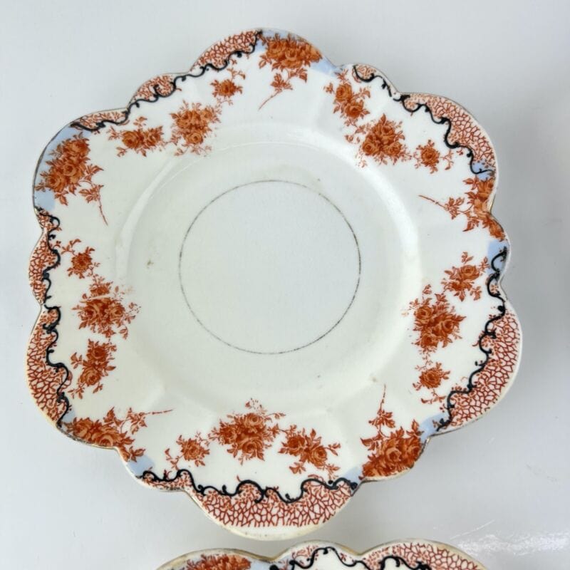 Set servizio di piatti piattini dolce antichi inglesi in porcellana a margherita Categoria Piatti e Piattini