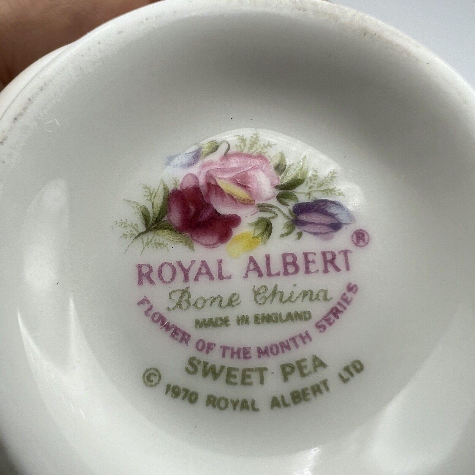 Set Tazza da caffè in porcellana Royal Albert mese tazzina inglese Aprile 1970 Categoria  Servizio tazze - Tazze