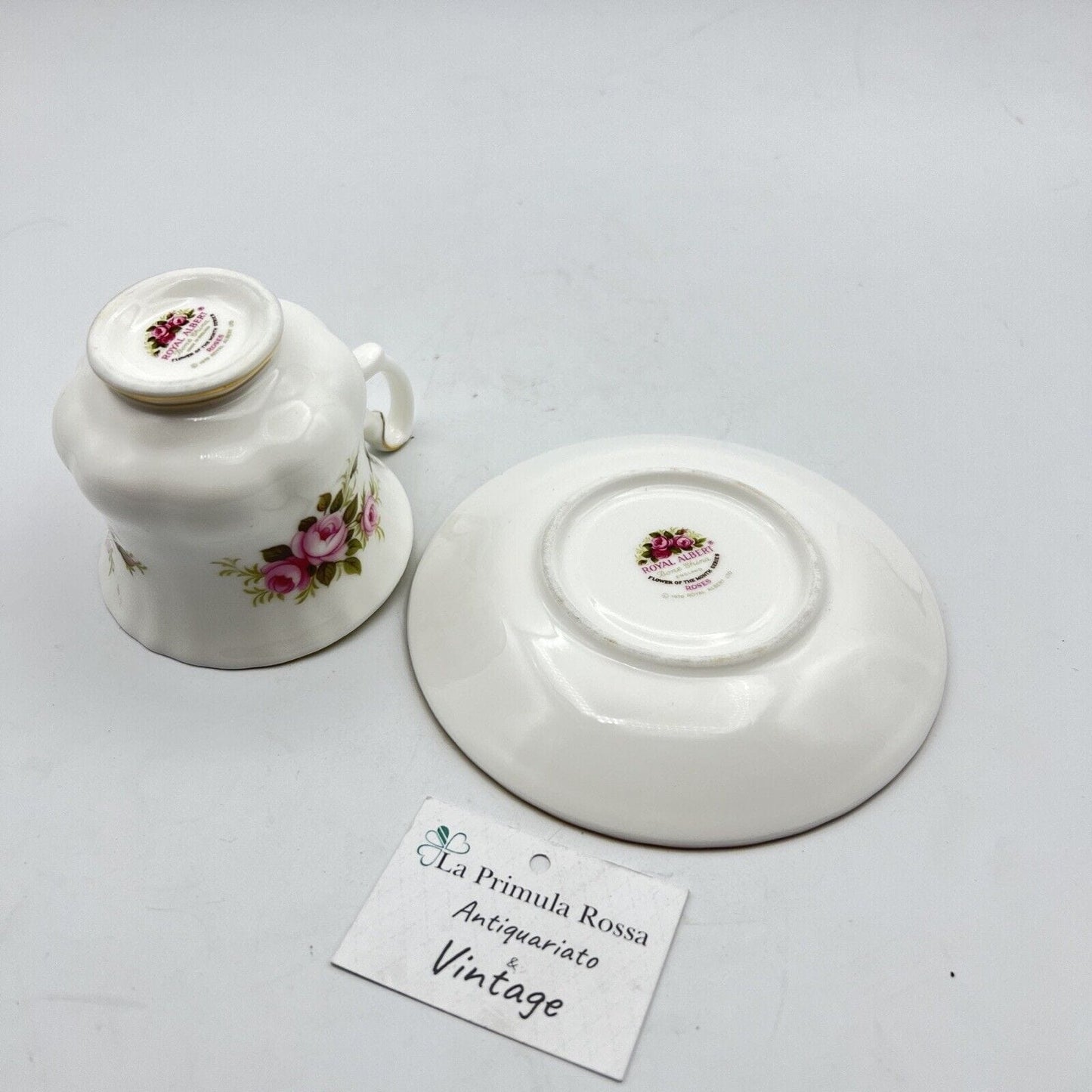 Set Tazza da caffè in porcellana Royal Albert mese tazzina inglese GIUGNO 1970 Categoria Servizio tazze - Tazze
