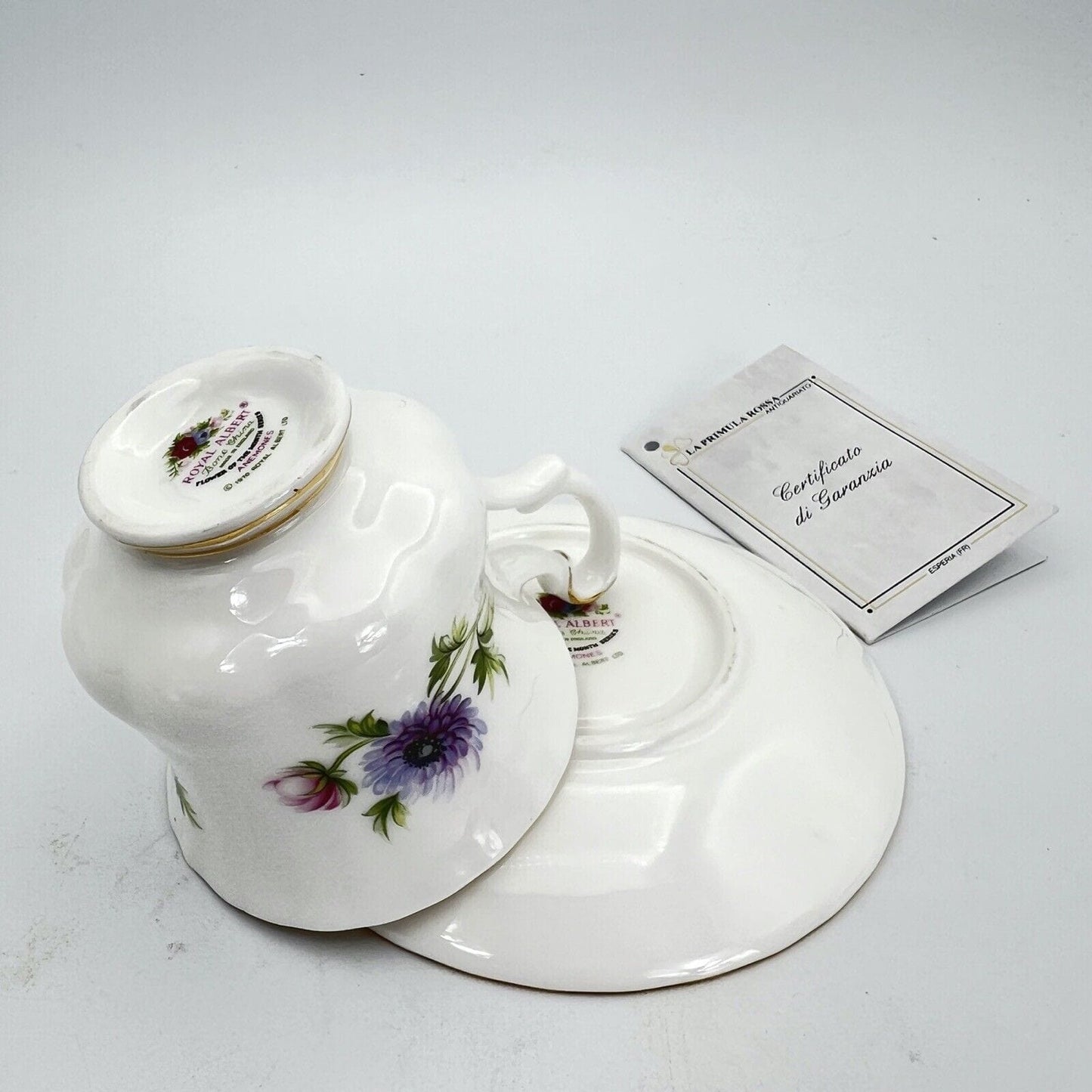 Set Tazza da caffè in porcellana Royal Albert mese tazzina inglese Marzo 1970 Categoria Servizio tazze - Tazze