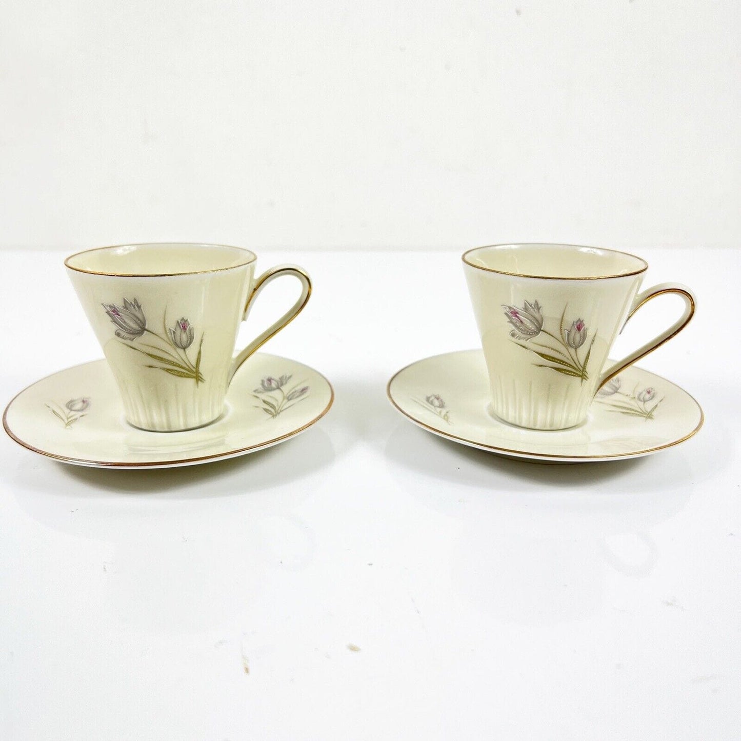 Set tazze da caffe per due antico Bavaria in porcellana anni 70 tazzine fiori Categoria  Servizio tazze - Tazze