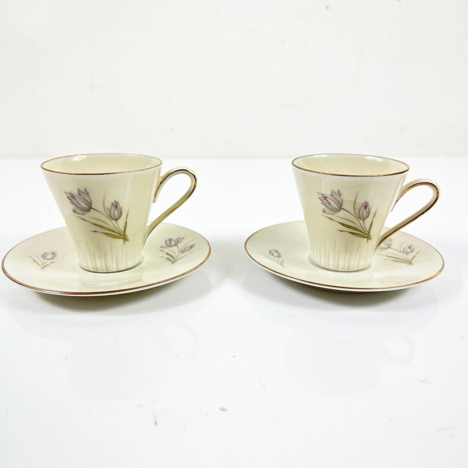 Set tazze da caffe per due antico Bavaria in porcellana anni 70 tazzine fiori Categoria  Servizio tazze - Tazze