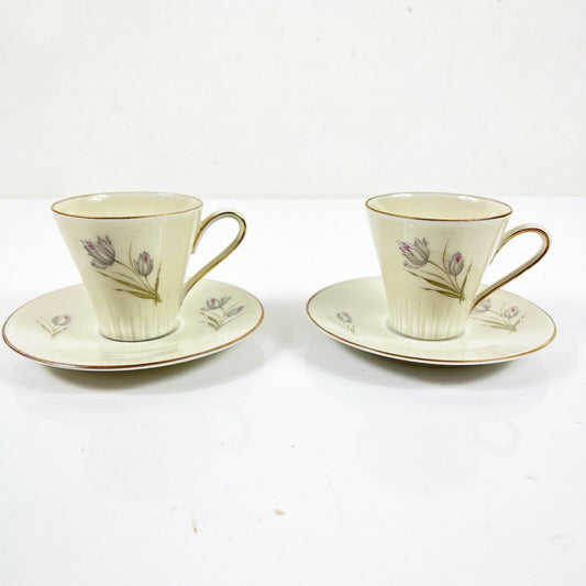 Set tazze da caffe per due antico Bavaria in porcellana anni 70 tazzine fiori Categoria  Servizio tazze - Tazze