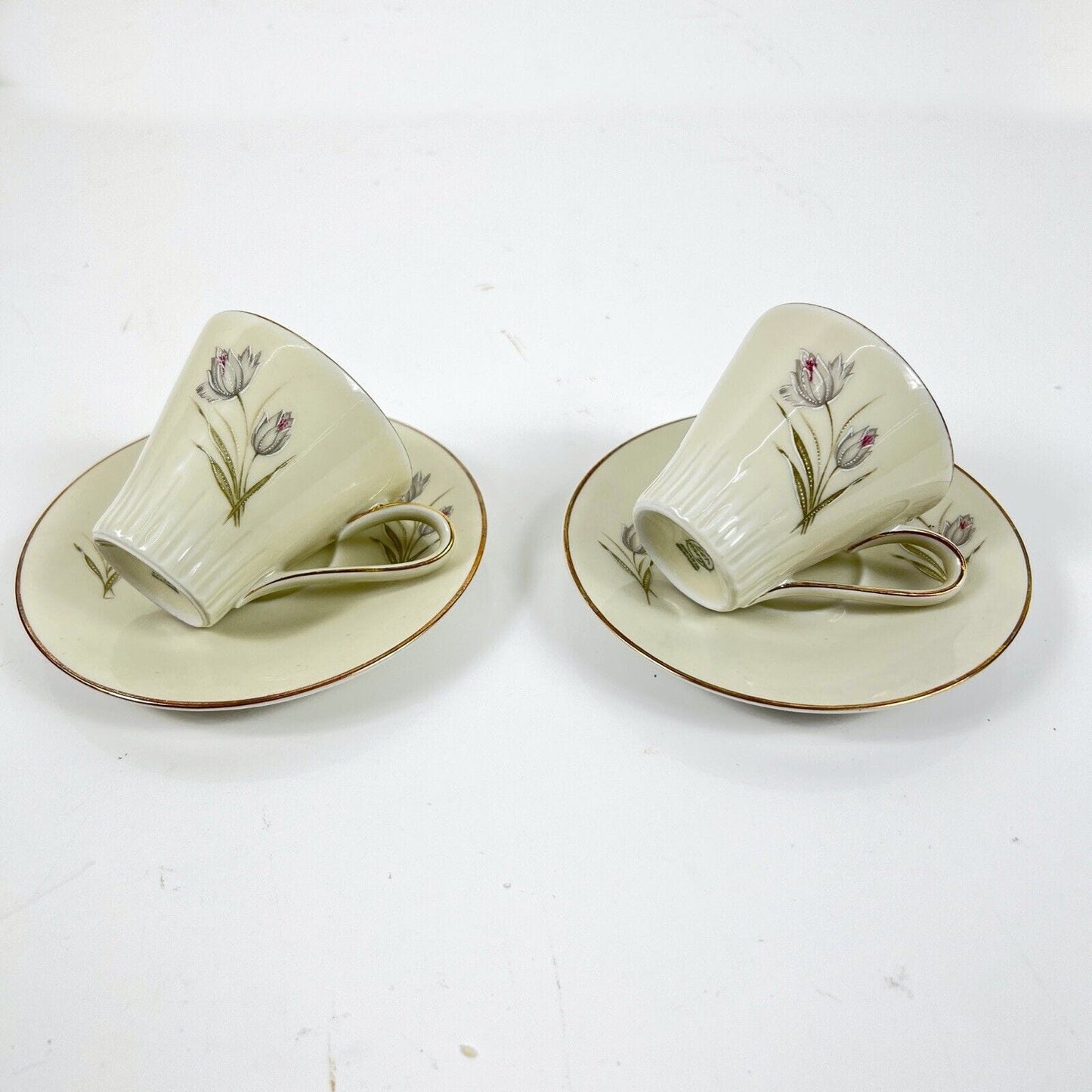 Set tazze da caffe per due antico Bavaria in porcellana anni 70 tazzine fiori Categoria  Servizio tazze - Tazze
