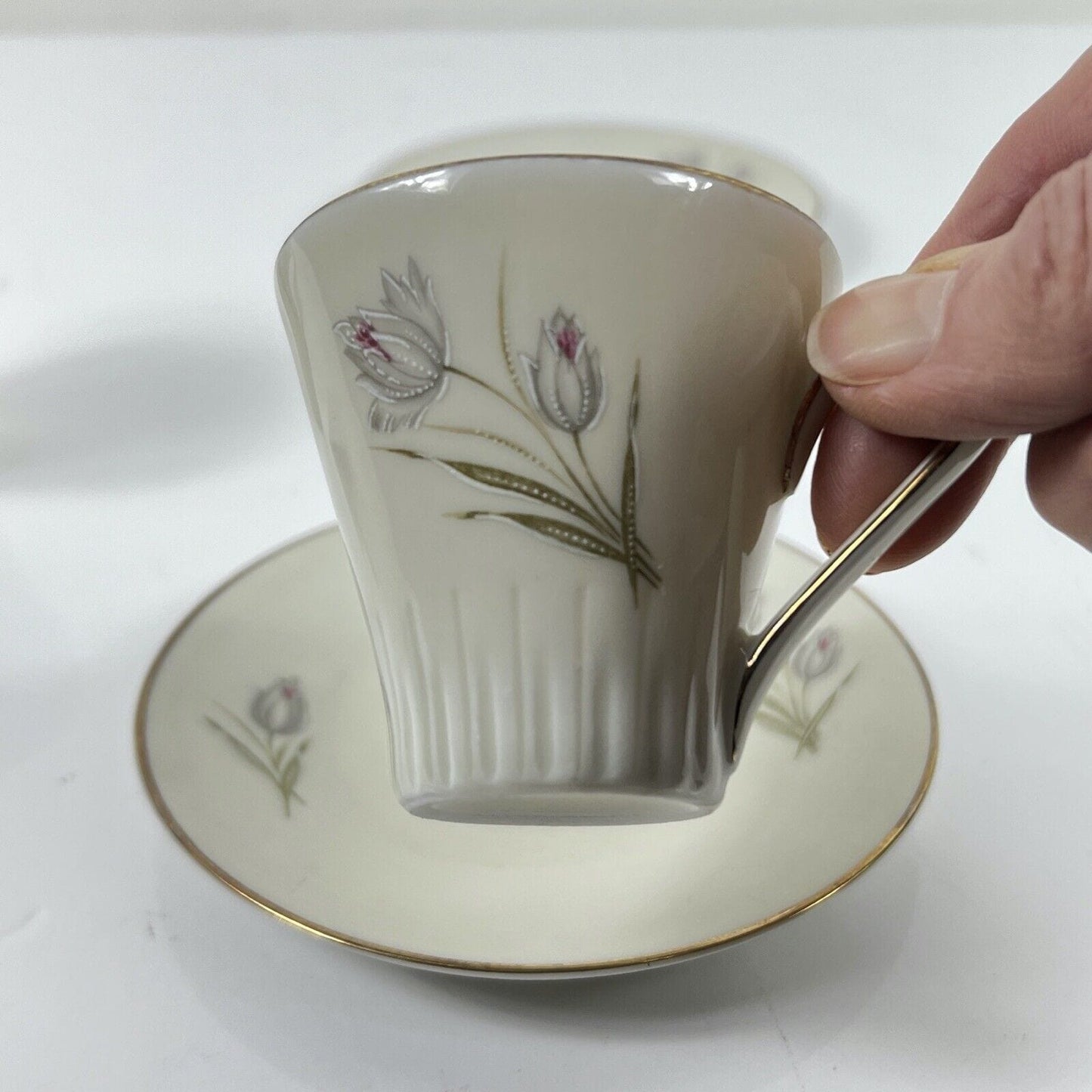 Set tazze da caffe per due antico Bavaria in porcellana anni 70 tazzine fiori Categoria  Servizio tazze - Tazze