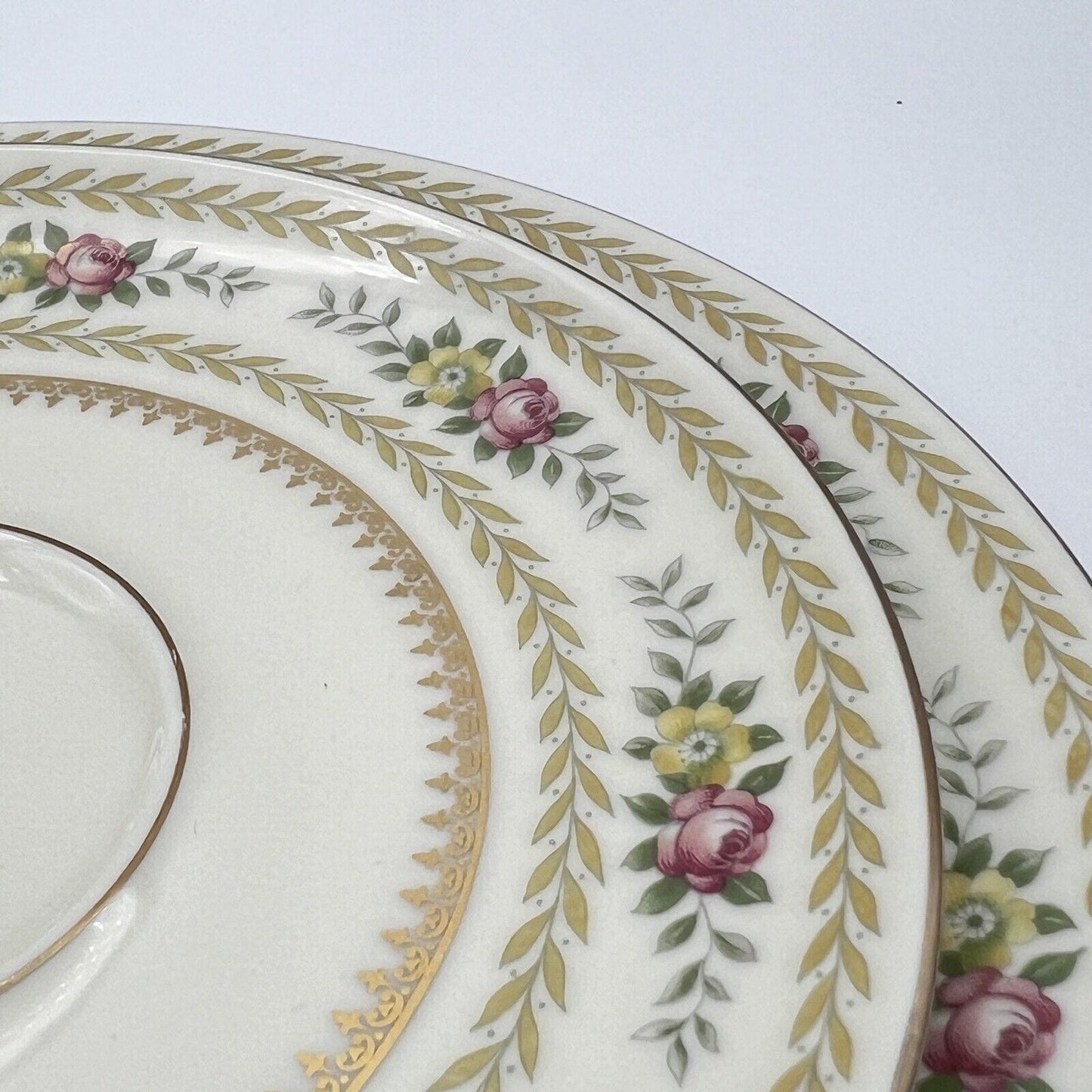 Set Tazze da tè the per 2 antica in porcellana tedesca Bavaria Thomas fiori oro Categoria  Servizio tazze - Tazze